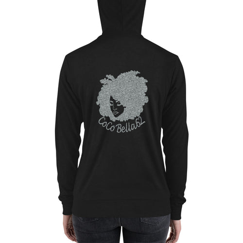 CoCoBella Unisex zip hoodie